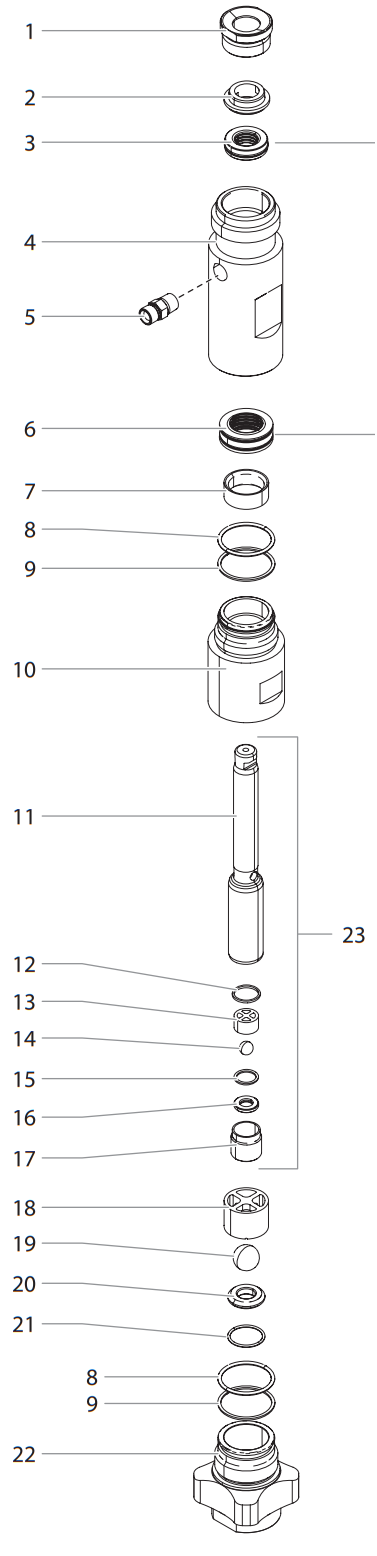 Impact 1040 Fluid Section Assembly (P/N 0552603A)